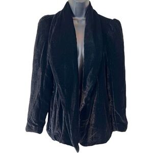 Emerson Fry Black Silk Velvet Paris Jacket